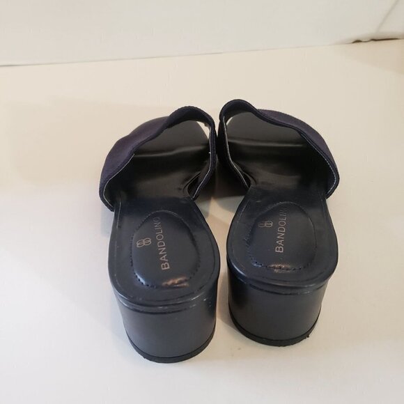 Bandolino Dark Blue Fabric size 7.5 - Picture 7 of 11
